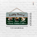 Classic Italian Coffee wooden wall hanging