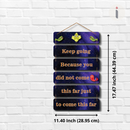 Keep Going motivational wooden wall hanging