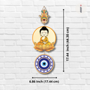 Buddha wooden wall hanging