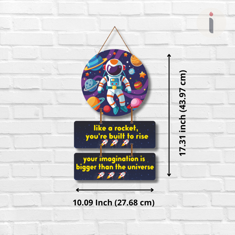 Astronaut Galaxy Motivation Wall Hanging