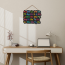 Aa To Zz Wooden Wall Hanging