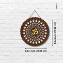 Om mandala wooden wall hanging