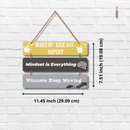 Motivational Mindset Wall Hanging