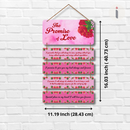 The Promise of Love Wooden Wall Hanging