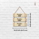 Positive Mind, Vibes & Life Wall Hanging