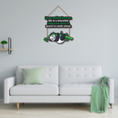 Keep Smiling Panda Wall Hanging