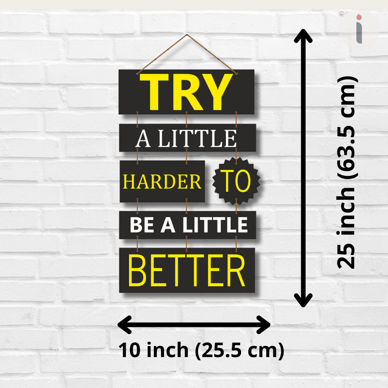 "Try a Little" wall hanging