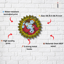 Lord Krishna Wooden Key Holder - ICraft asia