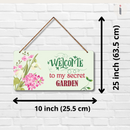 "Welcome to My Secret Garden" wall hanging - ICraft asia