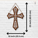 Wooden Wall Hanging French Cross - ICraft asia