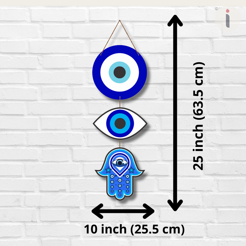 White Evil Eye wall hanging - ICraft asia