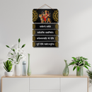 Durga Kavach Mantra Wooden Wall Hanging