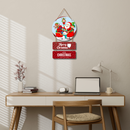 Festive Christmas Santa Wall Hanging