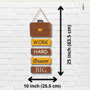 "Work Hard Dream Big" wall hanging - ICraft asia