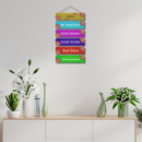 Idea Be Positive Wooden Wall Hanging