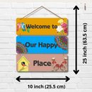 "Welcome" wooden wall hanging - ICraft asia