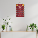 Ek Onkar Satnam Kartapurkha Wooden Wall Hanging