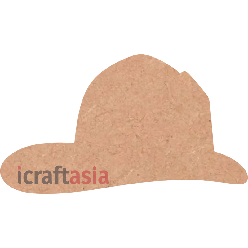 MDF Cowboy Hat Shape Cutout