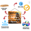 Explore, Dream & Discover – Space Adventure Wall Hanging