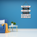Never Give Up Wall Hanging