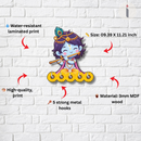 Baby Krishna Wooden Key Holder - ICraft asia