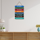 Health Habit Wall Hanging