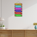 Idea Be Positive Wooden Wall Hanging