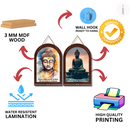 Buddha Wisdom Wooden Wall Hanging