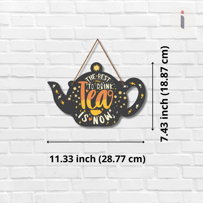 Wooden Teapot Wall Hanging