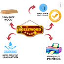 Bollywood Theme Wooden Wall Hanging