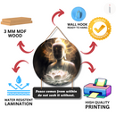 Buddha Peace Quote Wooden Wall Hanging