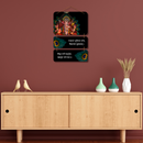 Gajananam Bhumigata Janmam Wooden Wall Hanging