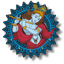 Lord Krishna Wooden Key Holder - ICraft asia