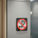 No Babies Allowed - Layered 3D Prohibition Sign