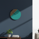 Mint Rhythm Birch Clock
