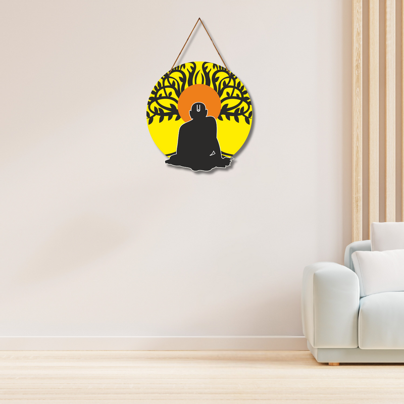 Eternal Light of Swami Samarth – Abstract Spiritual Wall Hanging