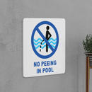 No Peeing in Pool Sign