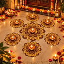 Royal Lotus Diya Rangoli Set