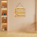 Creative Inspirational Wooden Wall Hanging – “Make it Sample. Make it Beautiful. Make it Yours.” - ICraft asia