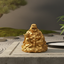 Laughing Golden Buddha Idol