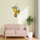 “Happy Honey Bee” Wall Hanging – Cute Cartoon Décor for Kids' Room - ICraft asia