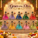 Royal Diya Girl Mdf Set