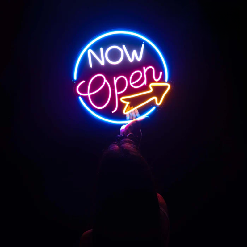 Now Open Neon Light Sign