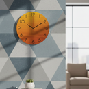 Ombra Birch Clock - Sunset Orange