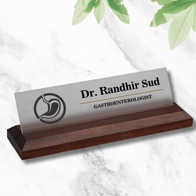 Office Desk Name Plate - (Gastroenterologist)