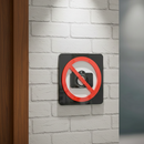 No Photography - Layered 3D Prohibition Sign
