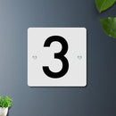 Futura (Matte White) - Contemporary House Number/Name Sign - ICraft asia