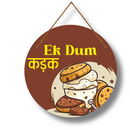 Ek Dum Kadak – Funky Biscuit- Round Wall Hanging - ICraft asia
