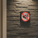 No Sound Allowed - Layered 3D Prohibition Sign