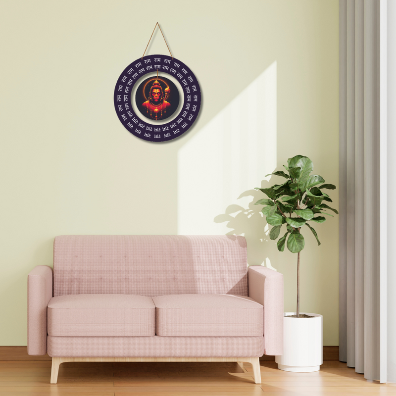 Ram Naam Hanuman Chakra” –  Hanuman Wall Hanging